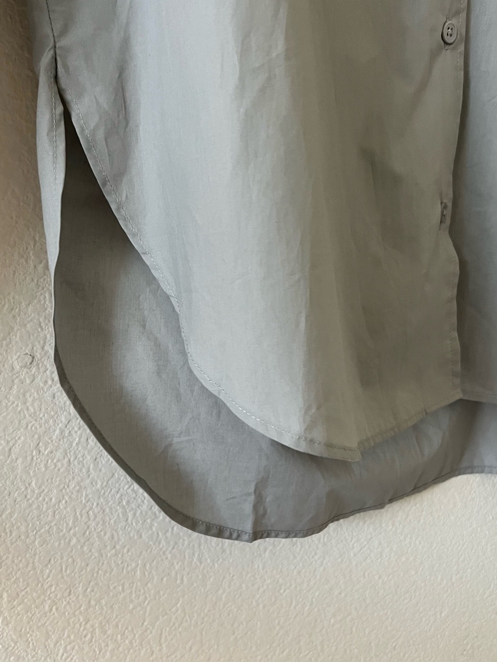 NWT Frankie Shop Liu Organic Cotton Shirt Ice Gray Oversized Minimalist Small - Picture 10 of 16